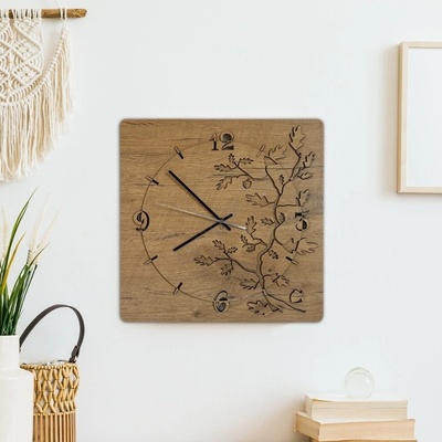 Li-Go 5499/DUB2 - Стенен часовник 40x40 см, 1xAA, дъб (LO0055)