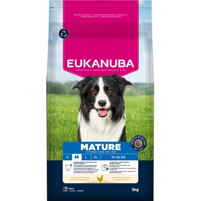 Eukanuba Premium Nutrition Mature Medium Breed Chicken 2 x 3 kg