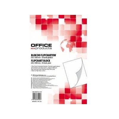 Office Products Desk BLOCK FOR FLIPCHART 65 X 100CM GLADS (50)