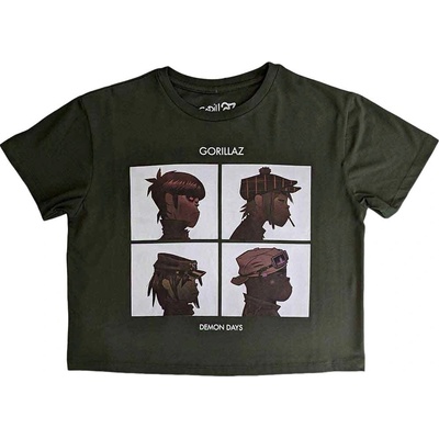 Gorillaz Demon Days Green XL Дамски Риза (GORCT03LGR04)