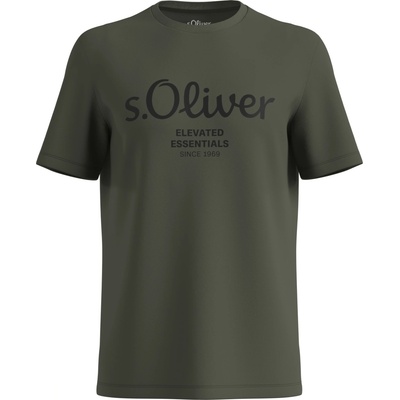 s.Oliver logo t noos khaki čierne