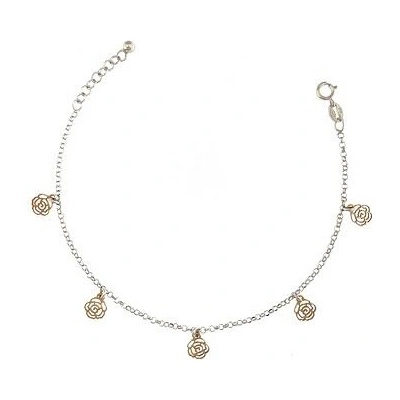 Infinitysilver stříbrný náramek s růžičkami 561065