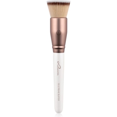 Luvia Cosmetics Prime Vegan Prime Buffer конусовидна четка за фон дьо тен Pearl White / Metallic Coffee Brown