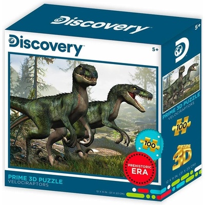 PRIME 3D Discovery Velociraptoři 3D 100 dielov