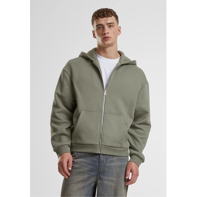 Urban Classics Fluffy Zip Hoody paleolive XXLUB-TB7284-18328 - Бял, размер XXL