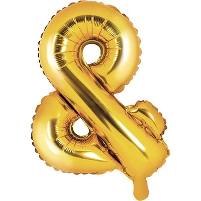 PartyDeco Fóliový balón Mini Symbol & 35cm zlatý