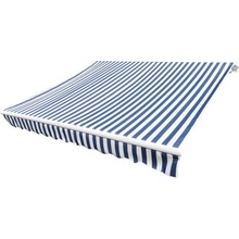 Nabytek XL Plachta na markýzu plátěná modro-bílá 3 x 2,5 m (bez rámu)