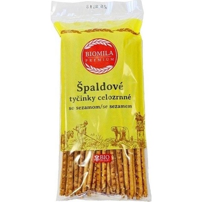 Biomila Špaldové tyčinky celozrnné so sezamom BIO 150 g