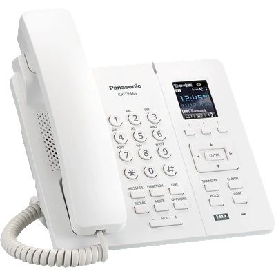 Panasonic Безжичен VoIP телефон Panasonic KX-TPА65 - Бял (B1542004)