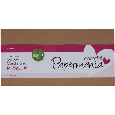 WEST DESIGN West Design 13,5 × 13,5 cm přání a obálky 50 ks (300 g/m2) kraft