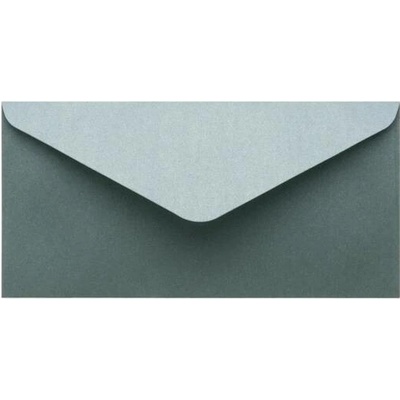 Metalická (perleťová) obálka tmavě zelená DL (110x220mm)