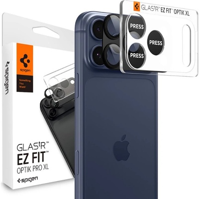 Spigen Протектор за камера за iPhone 17 Pro Max - Spigen Optik. tR EZ Fit Pro XL - Черен