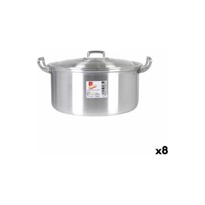 BigBuy Cooking Касерола с Капак Алуминий 31, 3 x 26, 5 x 13, 5 cm (8 броя)