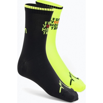 La Sportiva For Your Mountain Socks Black/Fluor Yellow