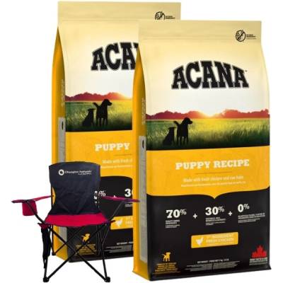 Acana Heritage Puppy & Junior Chicken Salmon Liver 2 x 17 kg