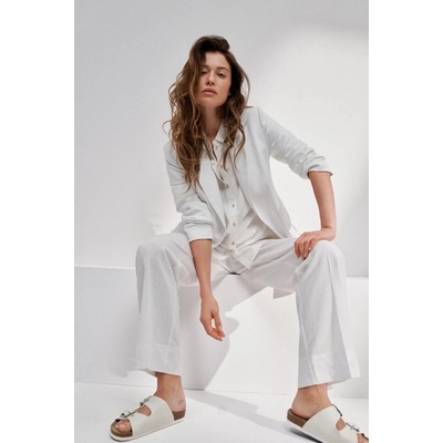 Moodo Women's linen jacket white