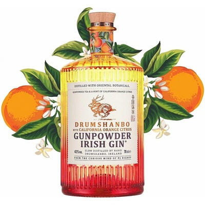 Drumshanbo Gunpowder Irish Gin with California Orange Citrus 43% 0,7 l (holá láhev)