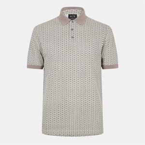 Armani Exchange Блуза с яка Armani Exchange Men's AX All Over Print Short Sleeve Polo Shirt - AOP F0143
