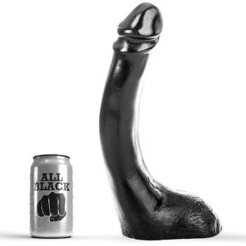 Image 1 of Реалистично дилдо, деликатно извито, 29см. - All Black Dildo (D81132)