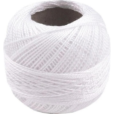 Prima-obchod Vyšívací příze Perlovka Niťárna, barva 0010 White