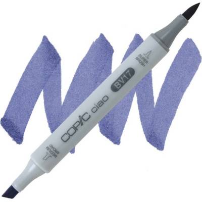Lihová fixa COPIC Ciao oboustranná Brush & Chisel, Deep reddish blue (BV17)