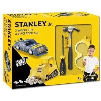Stanley Jr.U004-K02-T03-SY Sada autičko + bagr a 3 ks nářadí