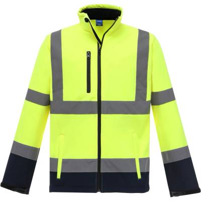 Yoko reflexná softshellová bunda HVK09 Hi Vis Yellow