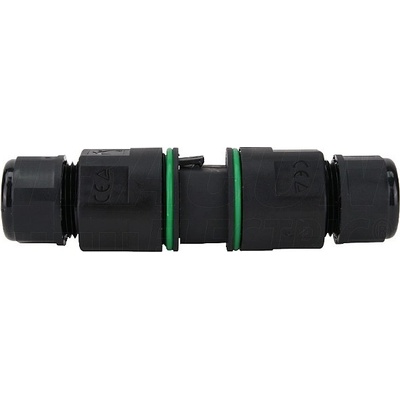 Spojka kabelů s průchodkami Tracon CST25F, srychlospojkami 3×1-3×2.5 mm2, IP68, PA6.6, 3P, 250VAC, 16A