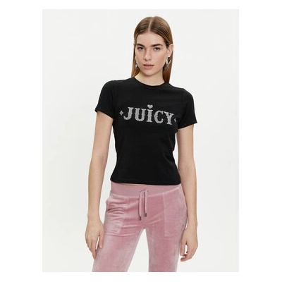 Juicy Couture Тишърт Ryder Rodeo JCBCT223826 Черен Slim Fit (Ryder Rodeo JCBCT223826)