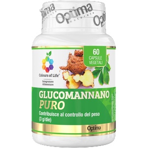Optima Naturals Glucomannano Puro - 60 капсули