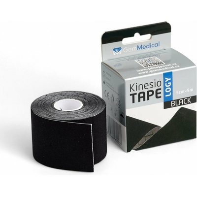 GM Kinesio Tape tejpovací páska černá 5 cm x 5 m