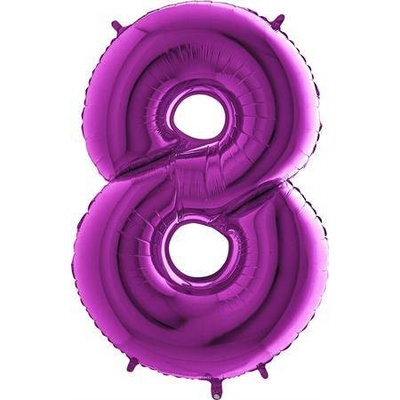 Grabo Nafukovací balónek číslo 8 fialový 102 cm extra velký