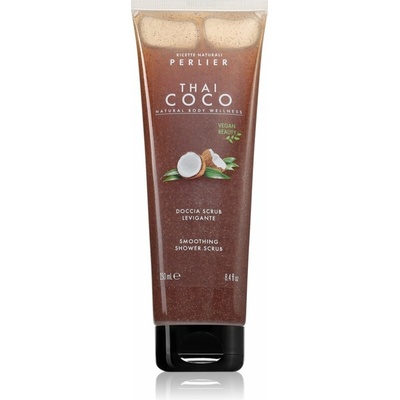 Perlier Thai Shower Scrub telový peeling Coco Smoothing 250 ml