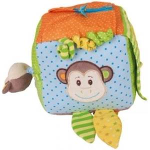 Bigjigs Toys - Магически цветен куб с маймунка (BB523)