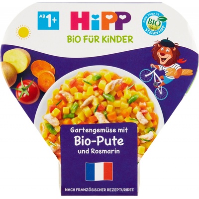 Hipp Bio zelenina ze zahrádky s krůtím masem a rozmarýnem 250 g