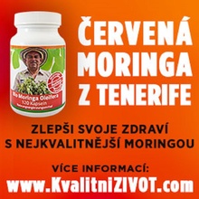 Bio ČERVENÁ Moringa z TENERIFE kapsle 100 ks