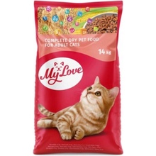 MY LOVE for adult cats with with turkey and garden grass 14 kg