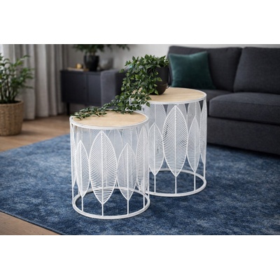 ЕВРОМАР Комплект холни масички folla бяло