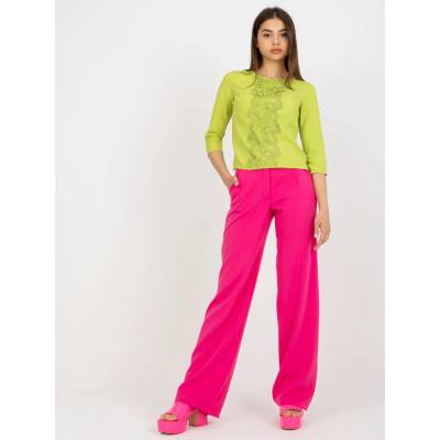 LAKERTA Blouse LK-BZ-506522.07-lime green kaki