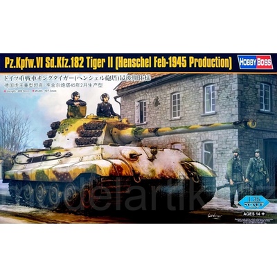 Hobby Boss Pz.Kpfw.VI Sd.Kfz.182 Tiger II Henschel Feb-1945 Production 1:35