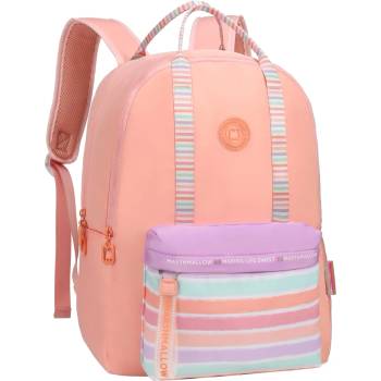 Marshmallow Ученическа раница Marshmallow Stripes Peach 43x33x16 см (DKT64474)