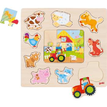 Image 1 of Goki Детски пъзел Goki - Животни от фермата (57371)
