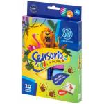 ASTRA Комплект самовтърдяваща се глина (бъзросъхнеща), Astra, Sensorio Kids Jungle, 10 цвята (AS336123021)