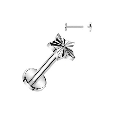 Šperky4U Piercing do brady labreta TITAN TIT1310-1208