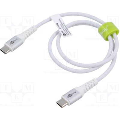 Goobay 70192 USB 2.0, USB C vidlice, z obou stran, 0,5m, bílý