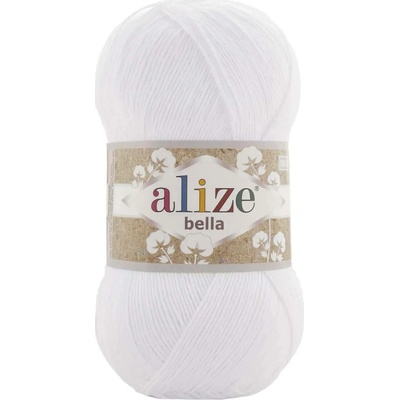 ALIZE Bella 055 bílá