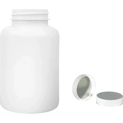 Pilulka Plastová lékovka bílá s bílým uzávěrem s ALU vložkou 300 ml