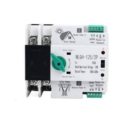 Automatický přepínač sítí - napájení 2P 230V 80A - NLQ4-125/2P pro FVE