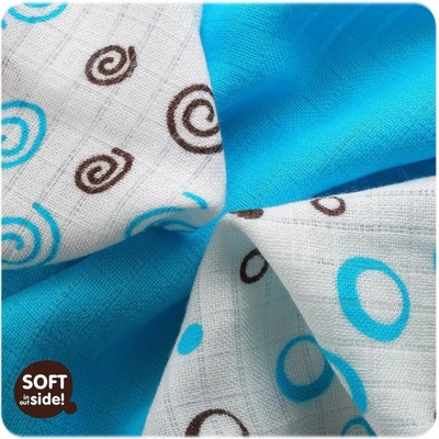 Kikko bambus cyan mix 30 x 30 9 ks