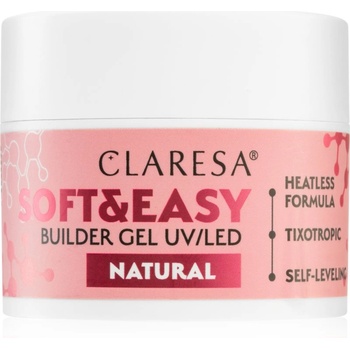 Claresa Soft&Easy Builder Gel основно гел покритие за нокти цвят Natural 45 гр